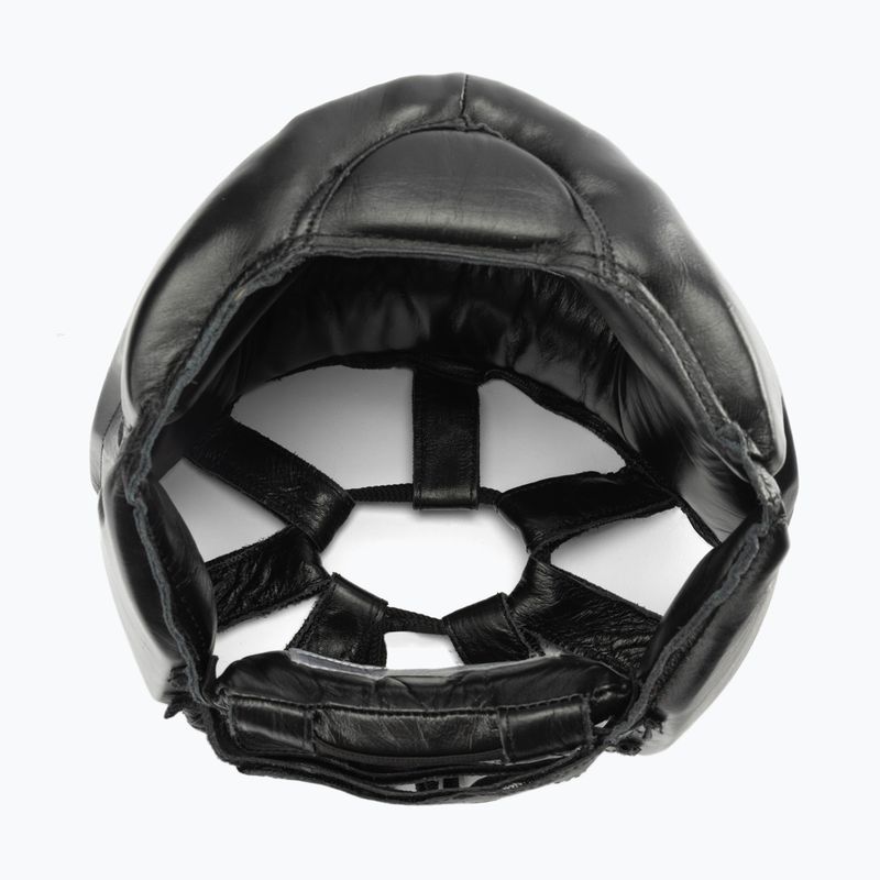 Férfi EVERLAST bőr bokszsisak arc- és állvédővel fekete 350 BLK - S/M 6
