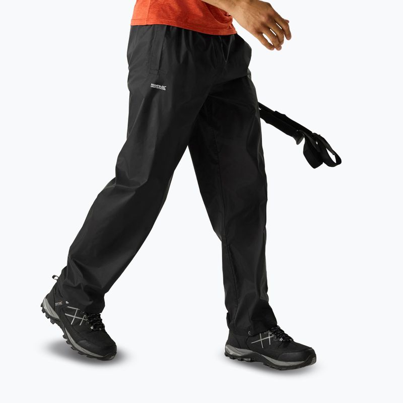 Férfi membrános nadrág REGATTA Pack It Overtrousers black 4