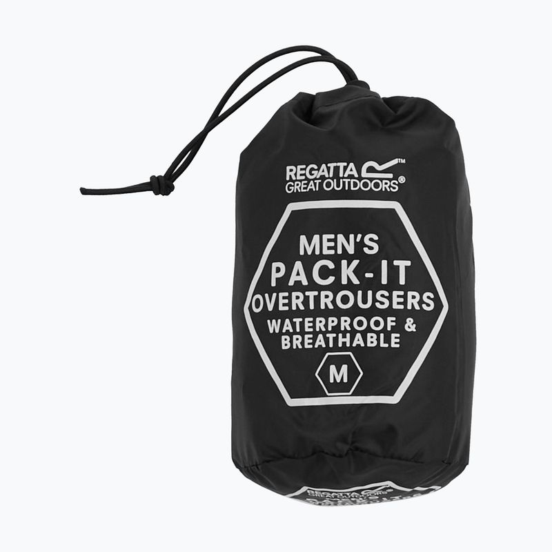 Férfi membrános nadrág REGATTA Pack It Overtrousers black 10