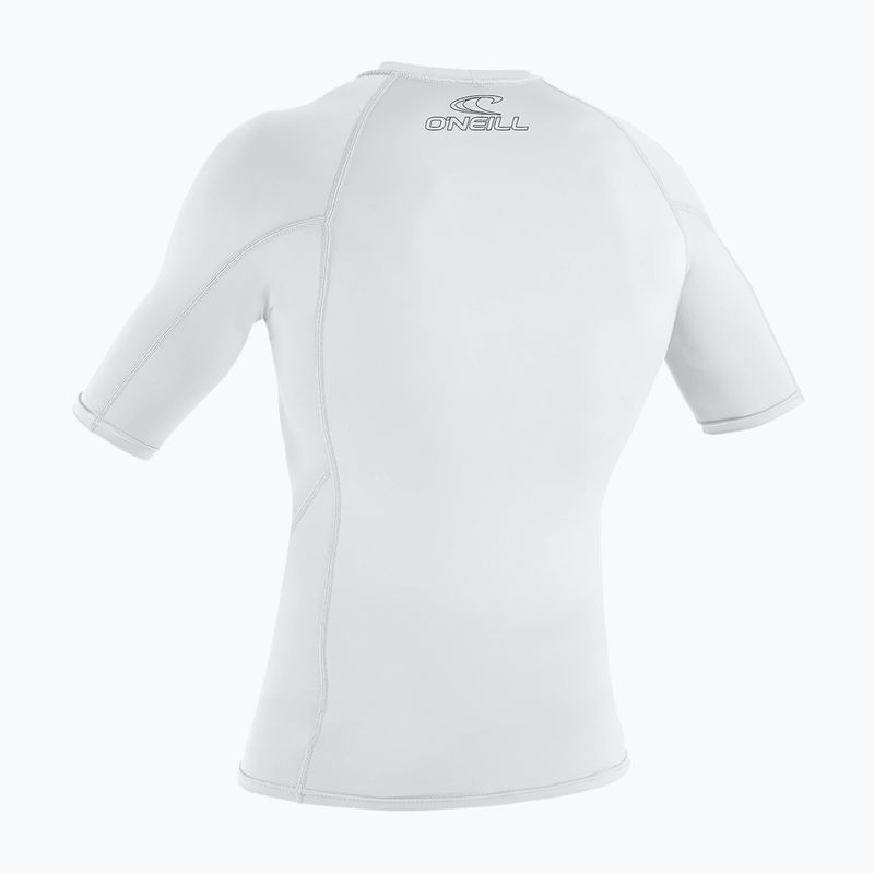 Férfi úszópóló O'Neill Basic Skins Rash Guard white 2