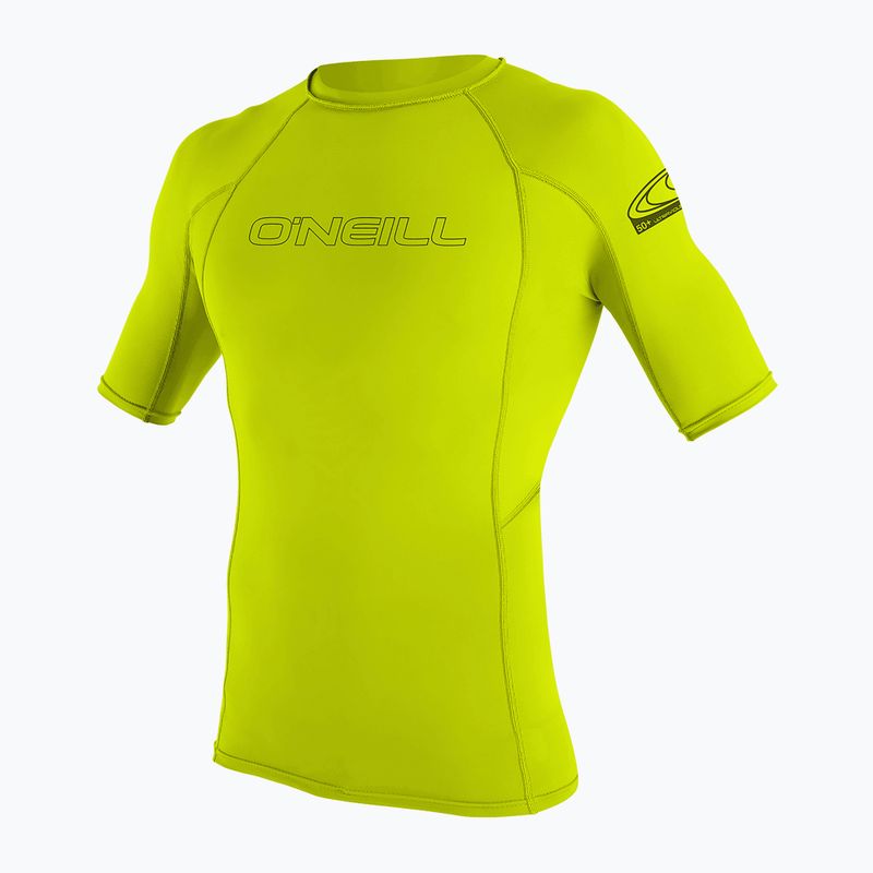 Férfi úszópóló O'Neill Basic Skins Rash Guard lime