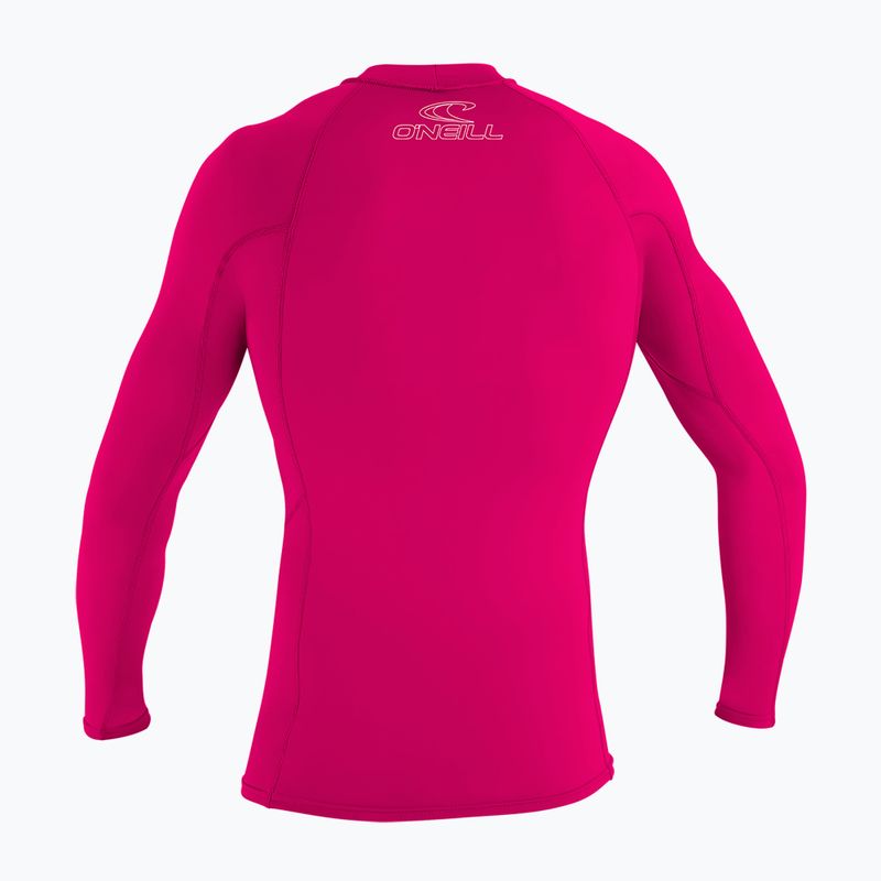 Gyerek hosszú ujjú felső úszáshoz O'Neill Basic Skins LS Rash Guard watermelon 2