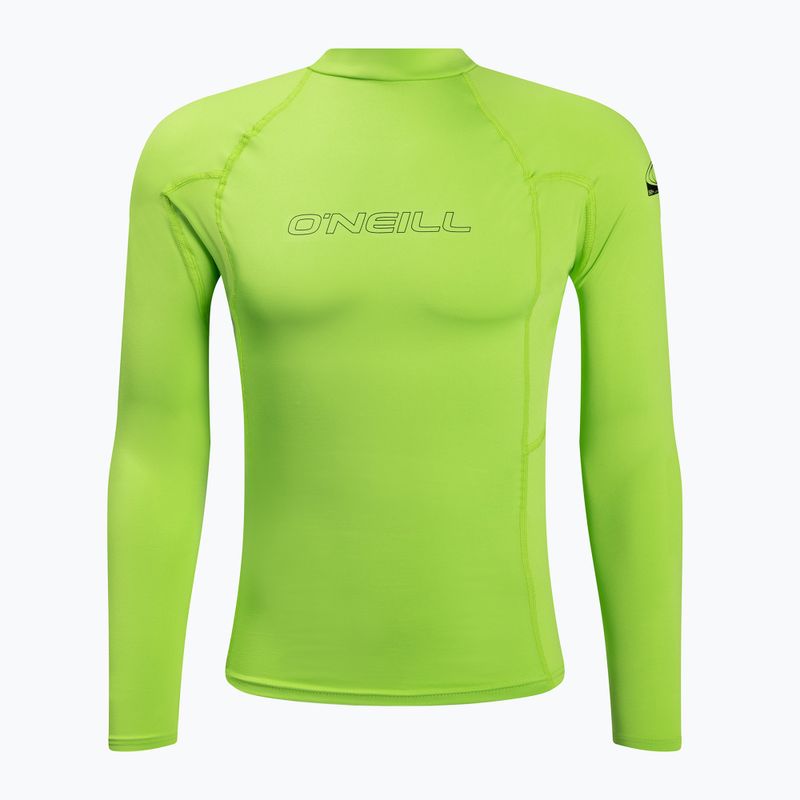O'Neill Basic Skins LS Rash Guard szörfös póló lime 3342
