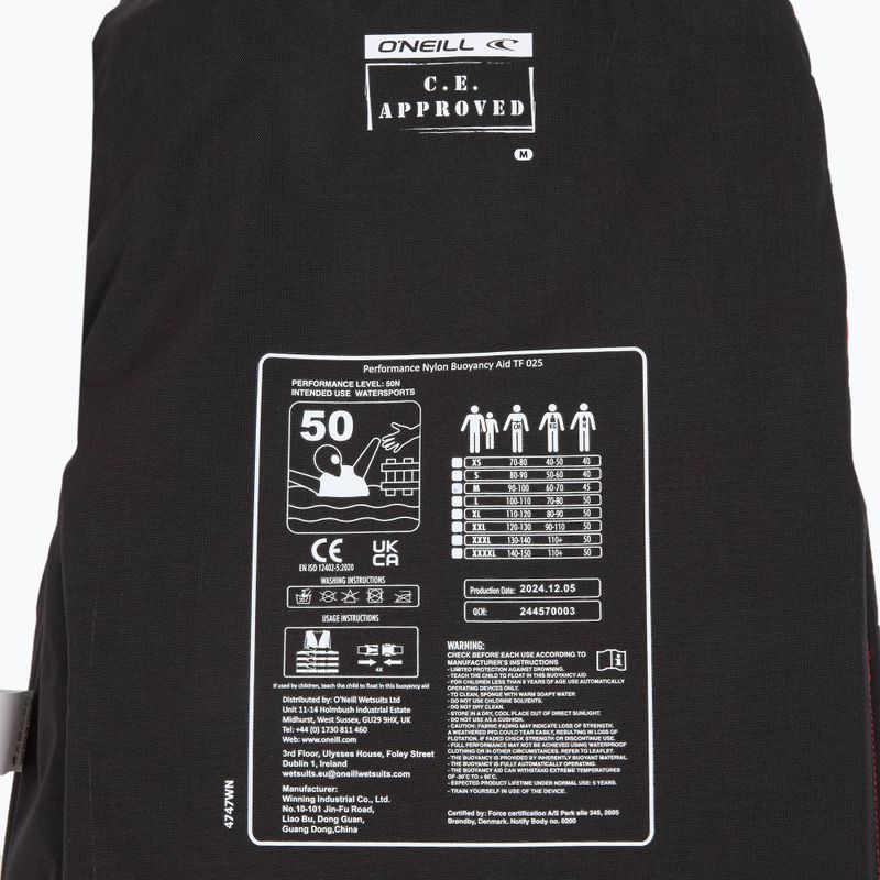 O'Neill Rental Superlite 50N ISO piros/kék biztonsági mellény 4