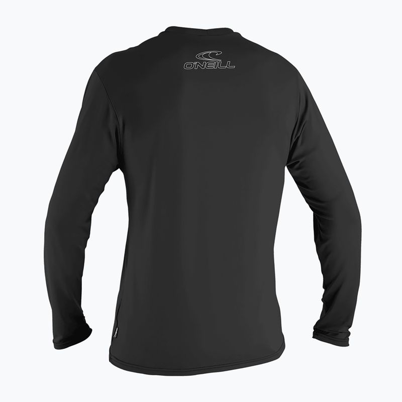Férfi O'Neill Basic Skins LS hosszú ujjú napozóing fekete 4339 2