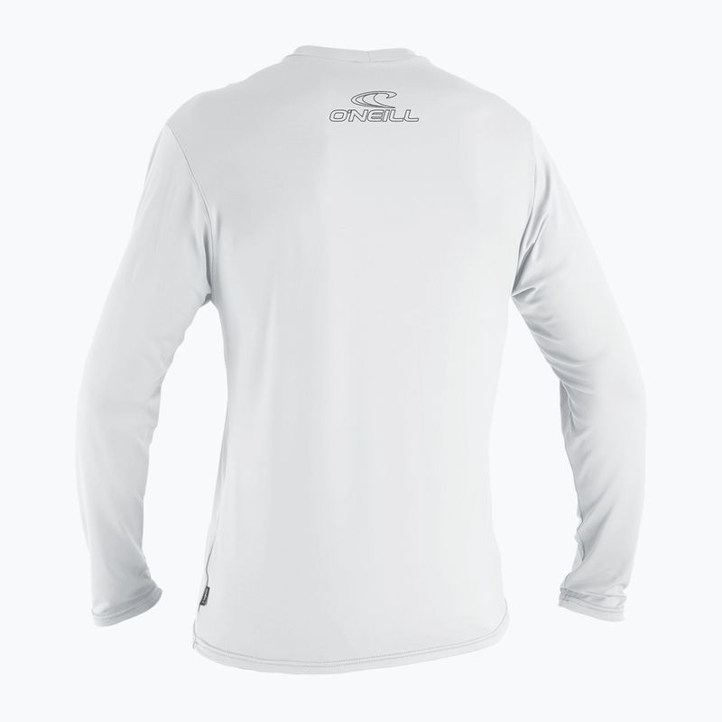 Férfi hosszú ujjú felső úszáshoz O'Neill Basic Skins Sun Shirt white 2
