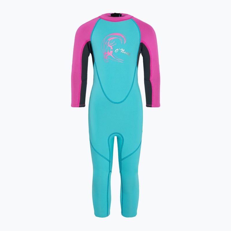 Gyermek 2 mm-es O'Neill Toddler Reactor-2 Back Zip Full Zöld 4868G