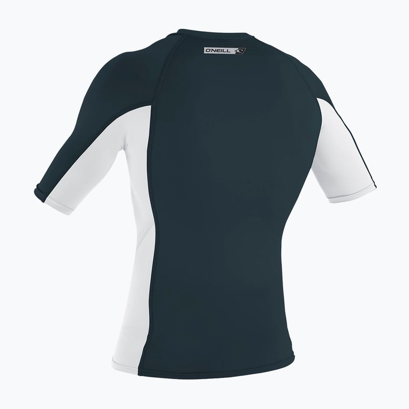 Férfi úszópóló  O'Neill Premium Skins Rash Guard slate/white/slate 2