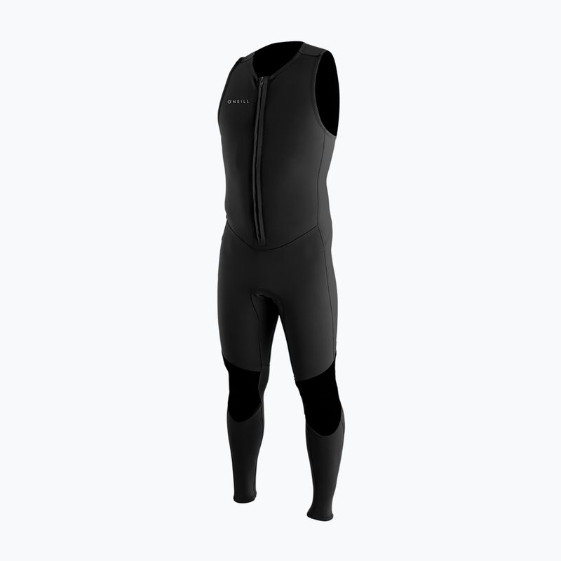 Férfi O'Neill Reactor-2 1.5mm Front Zip ujjatlan teljes fekete/fekete úszószivacs