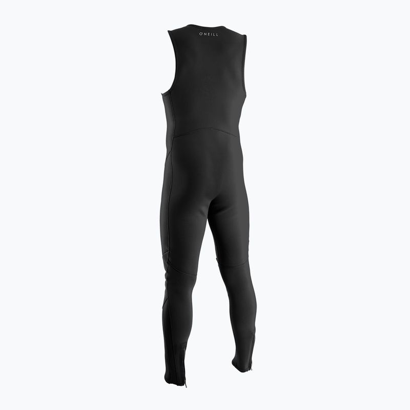 Férfi O'Neill Reactor-2 1.5mm Front Zip ujjatlan teljes fekete/fekete úszószivacs 2