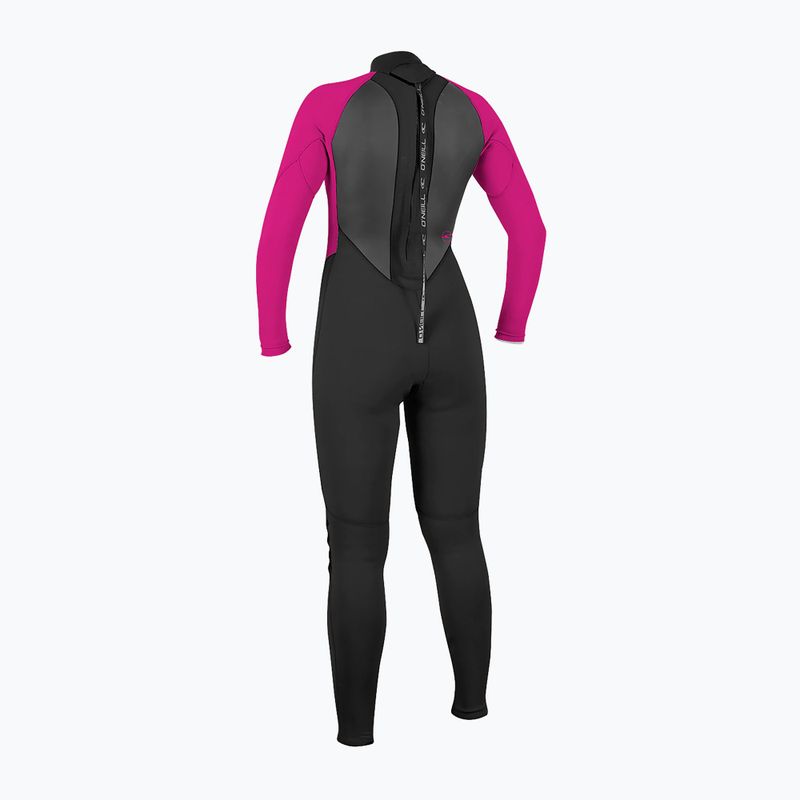 Női 3/2 mm-es O'Neill Reactor-2 Back Zip Full pink 5042 2