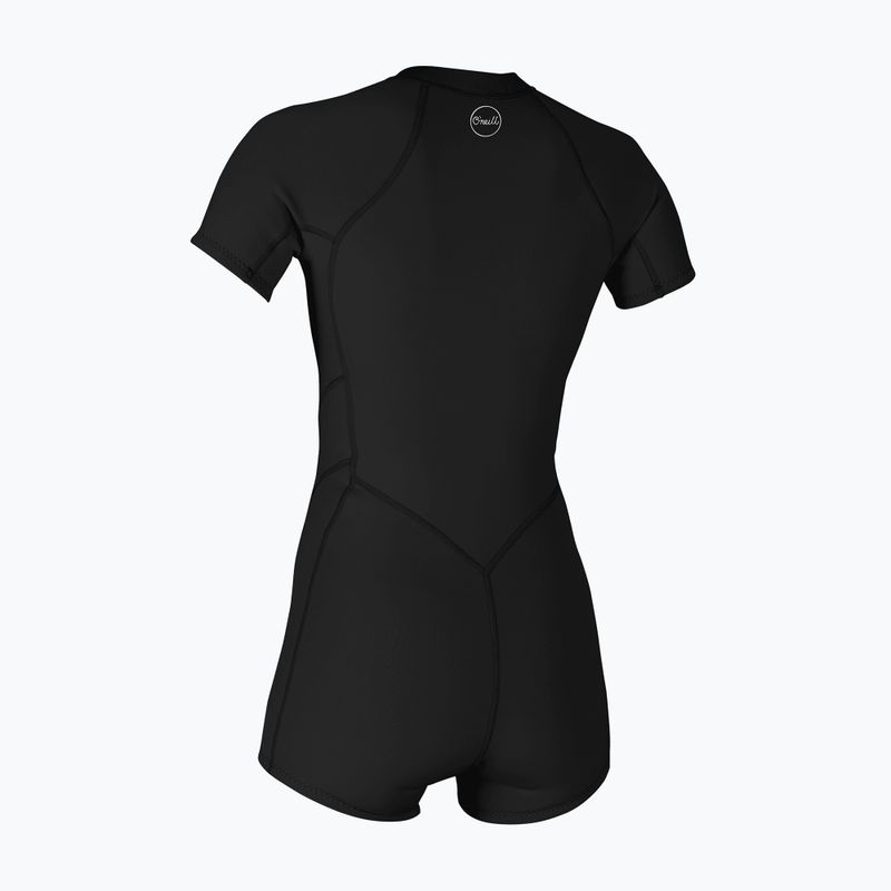 Női neoprén ruha úszáshoz O'Neill Bahia 2/1 mm Front Zip Spring black 2