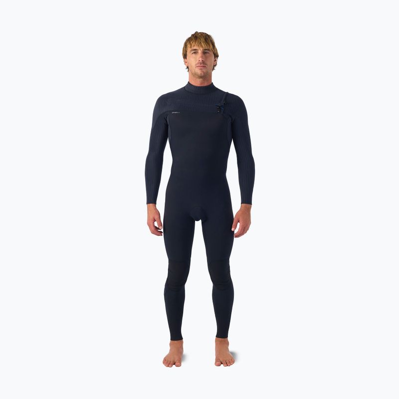 Férfi úszóruha O'Neill Hyperfreak 5/4+ mm Chest Zip Full black/black