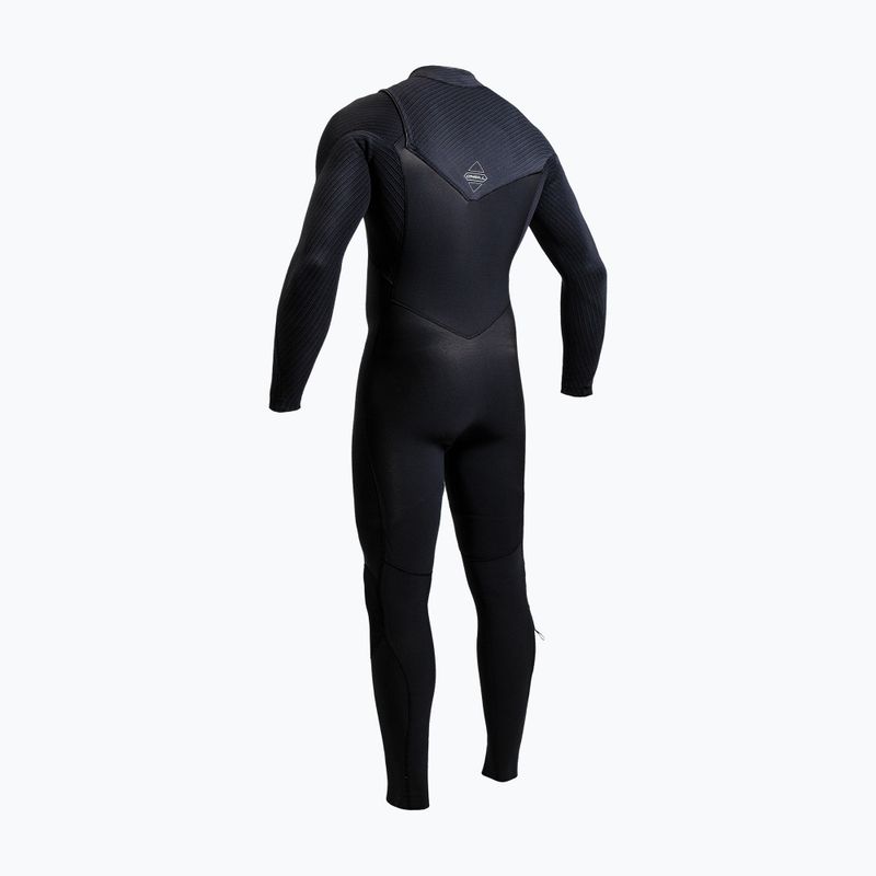 Férfi úszóruha O'Neill Hyperfreak 5/4+ mm Chest Zip Full black/black 10