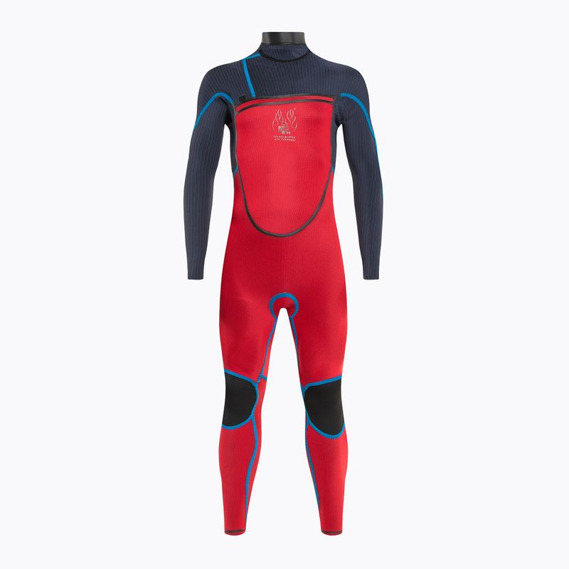 Férfi 4/3+mm O'Neill Psycho Tech Chest Zip Full búvárruha fekete 5337 4