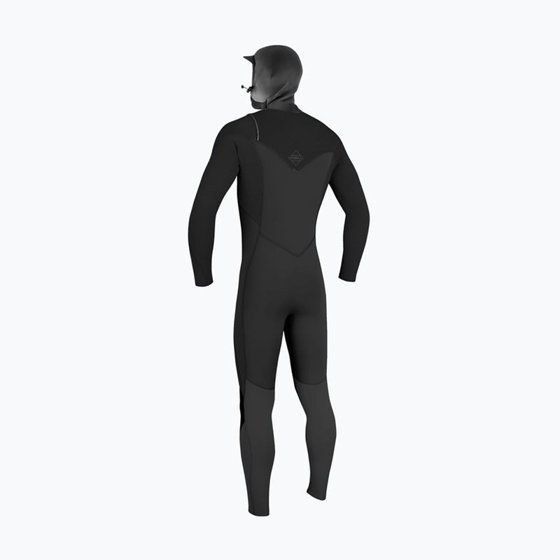 Férfi úszóruha O'Neill Hyperfreak 4/3+ mm Chest Zip with Hood black/black 2