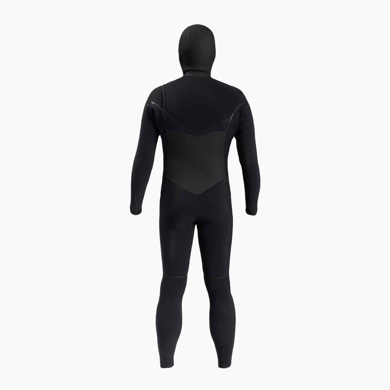 Férfi O'Neill Psycho Tech 6/4+ Chest Zip W/Hood Swim Wet Fekete 5366 2