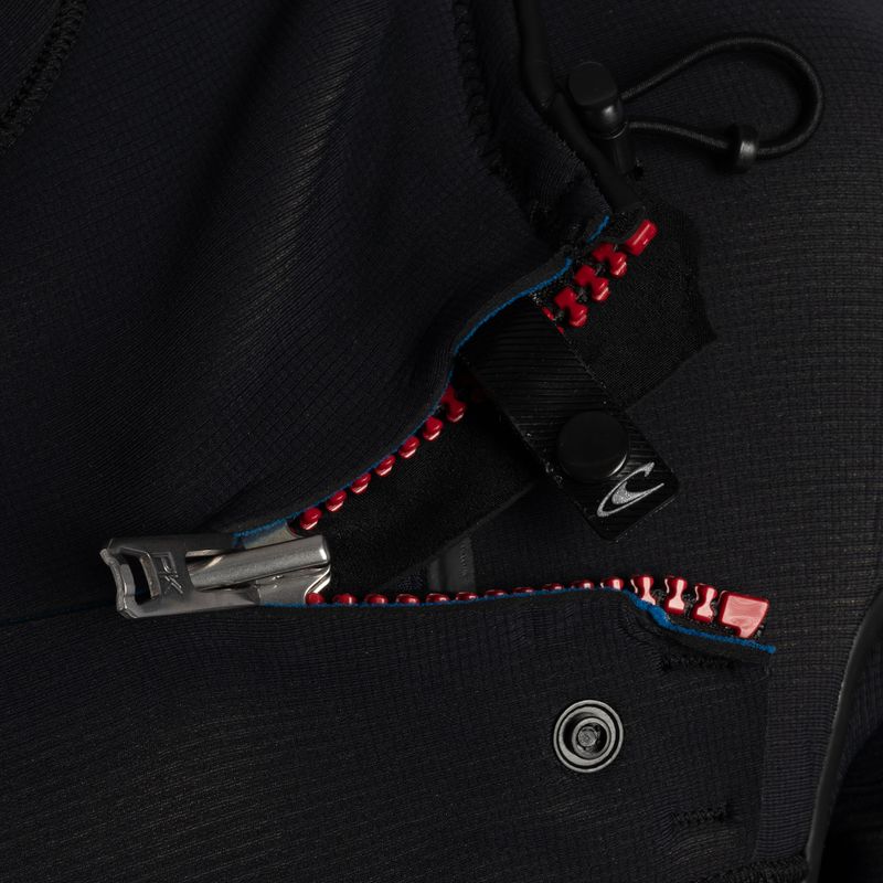 Férfi O'Neill Psycho Tech 6/4+ Chest Zip W/Hood Swim Wet Fekete 5366 5