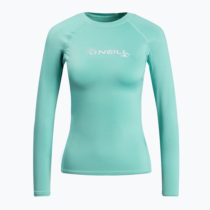 Női úszó póló O'Neill Basic Skins LS Rash Guard kék 3549