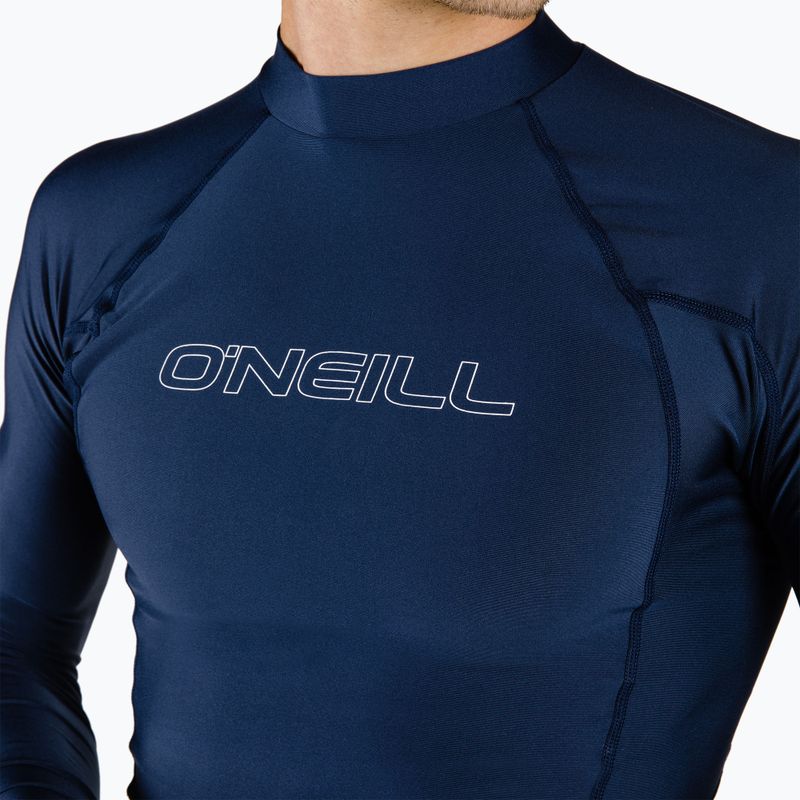 O'Neill Basic Skins LS hosszú ujjú Rash Guard melegítőfelső tengerészkék 3342 4