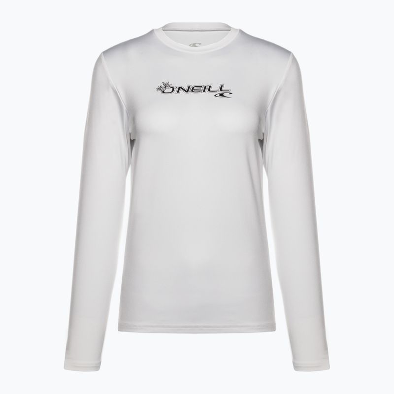 Női úszópóló O'Neill Basic Skins Sun Shirt fehér 4340