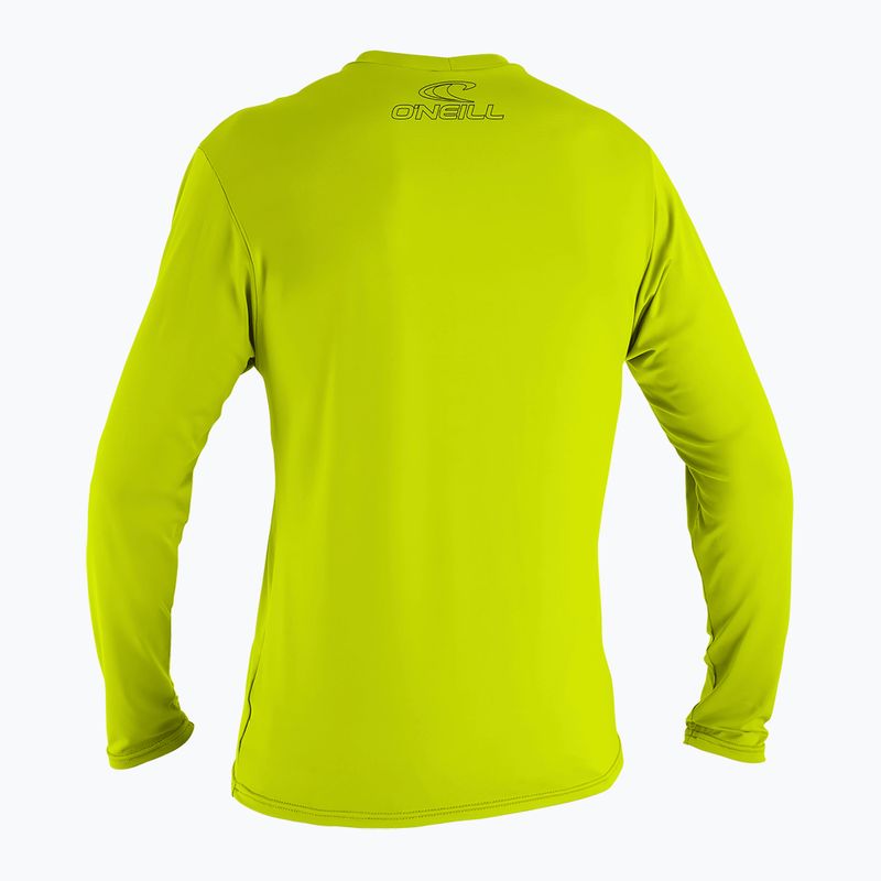 O'Neill Youth Basic Skins Sun Shirt lime úszó hosszú ujjú póló 2