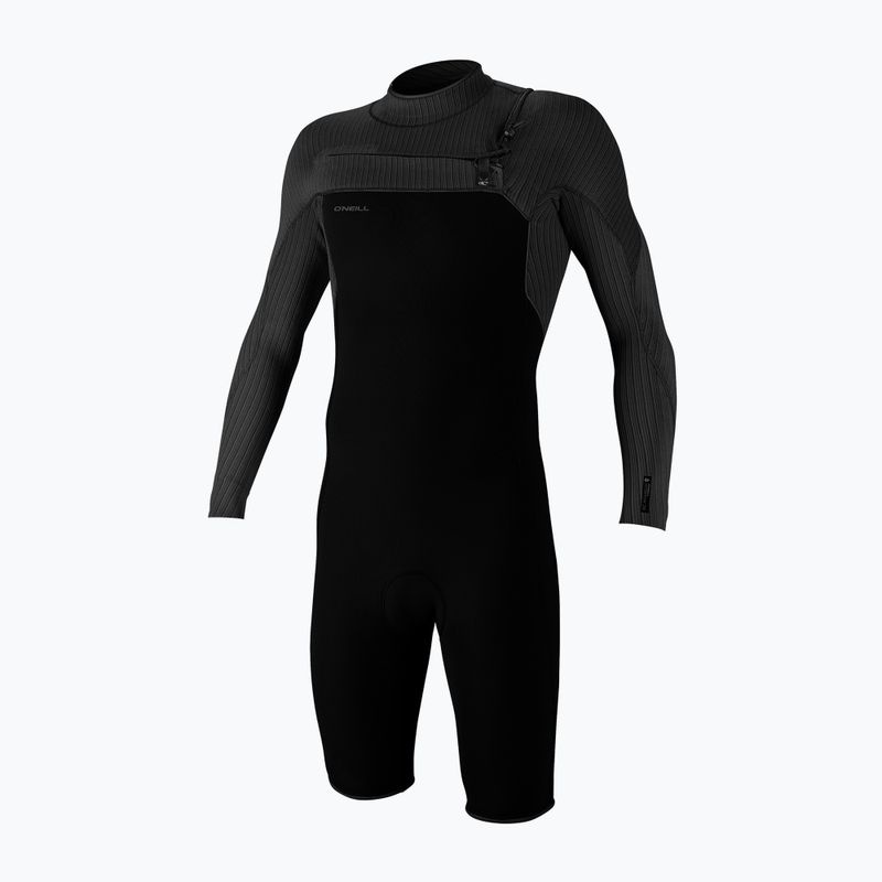 Férfi O'Neill Hyperfreak 2mm Chest Zip L/S Spring búvárruha fekete 5496