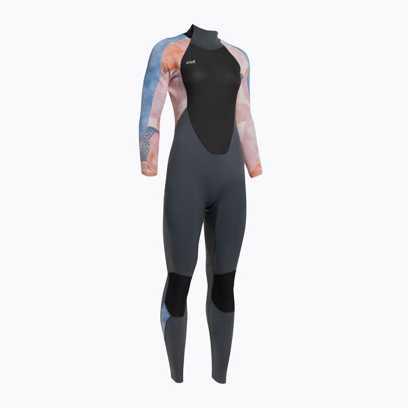 Női 4/3 mm-es O'Neill Epic Epic Back Zip Full szürke 4214B