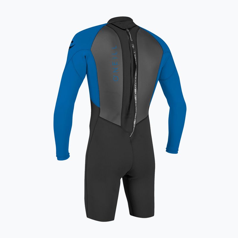 Gyermek úszóhab O'Neill Youth Reactor-2 2mm Back Zip LS Spring black/ocean 2