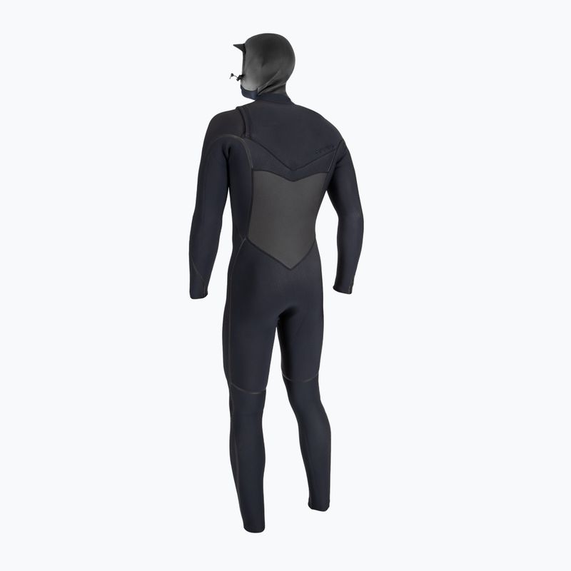 Férfi O'Neill Psycho Tech 6/4+ Chest Zip w/Hood A00 úszó búvárruha fekete 5545 2