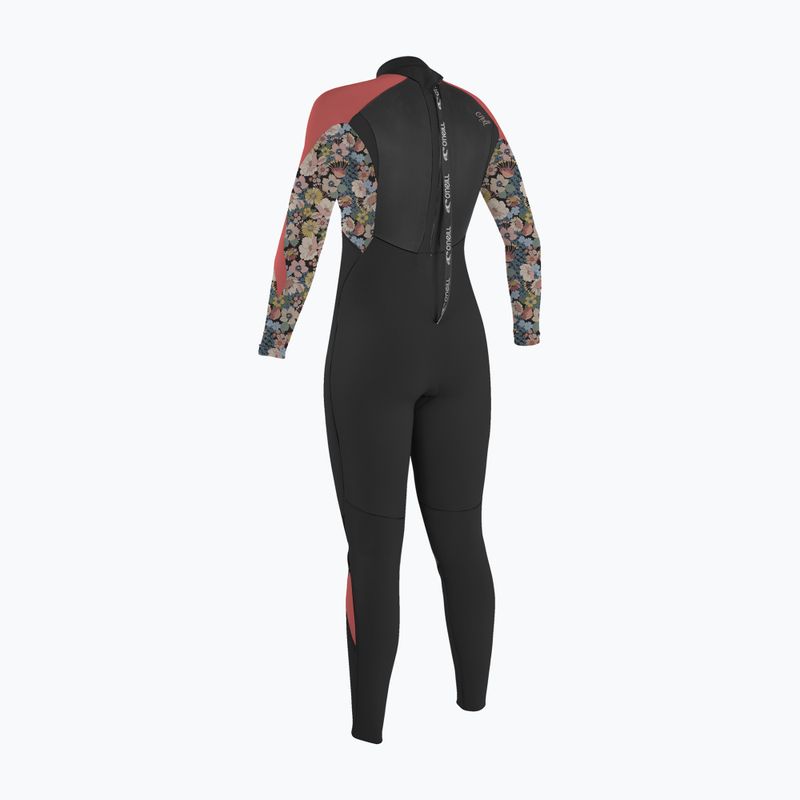 Gyermek úszóhab O'Neill Girls Epic 5/4 Back Zip Full black/twiggy/tea rose 2