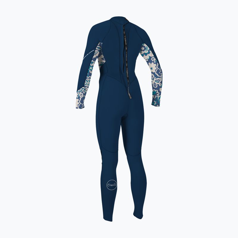 Női neoprén ruha O'Neill Bahia 3/2 Back Zip Full frnavy/crisflor/crisflor 2