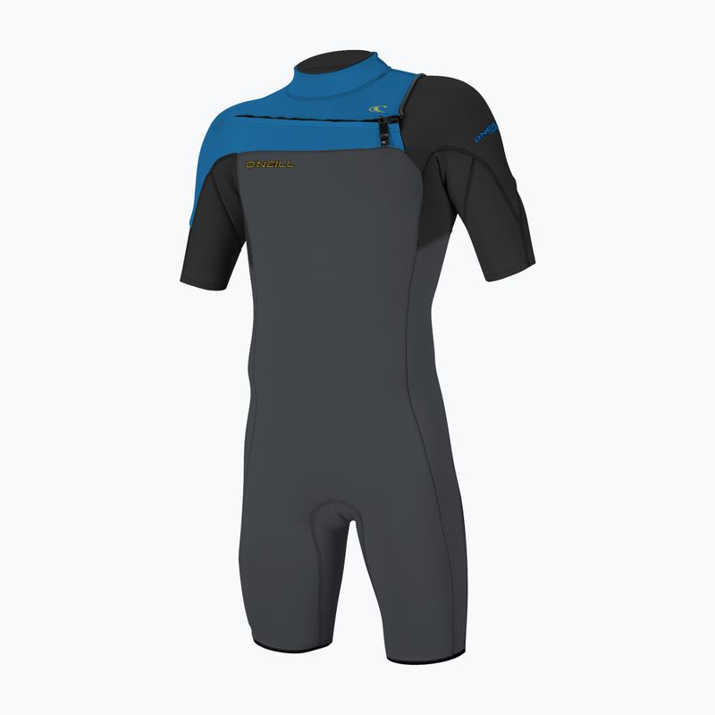Férfi úszóhab O'Neill Hammer 2mm Chest Zip SS Spring graphite/black/ocean