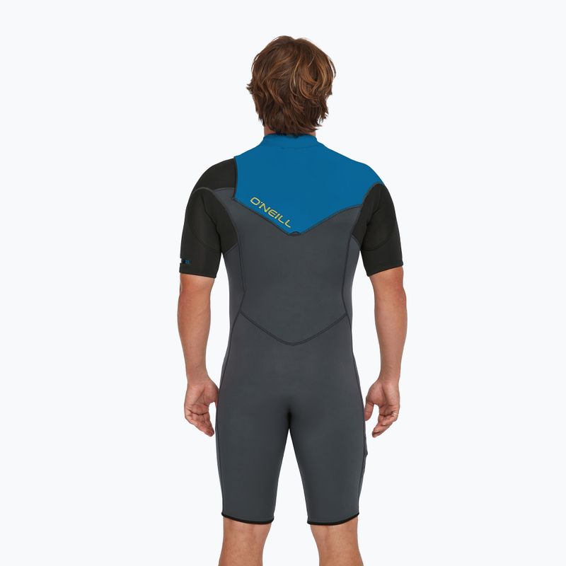 Férfi úszóhab O'Neill Hammer 2mm Chest Zip SS Spring graphite/black/ocean 4