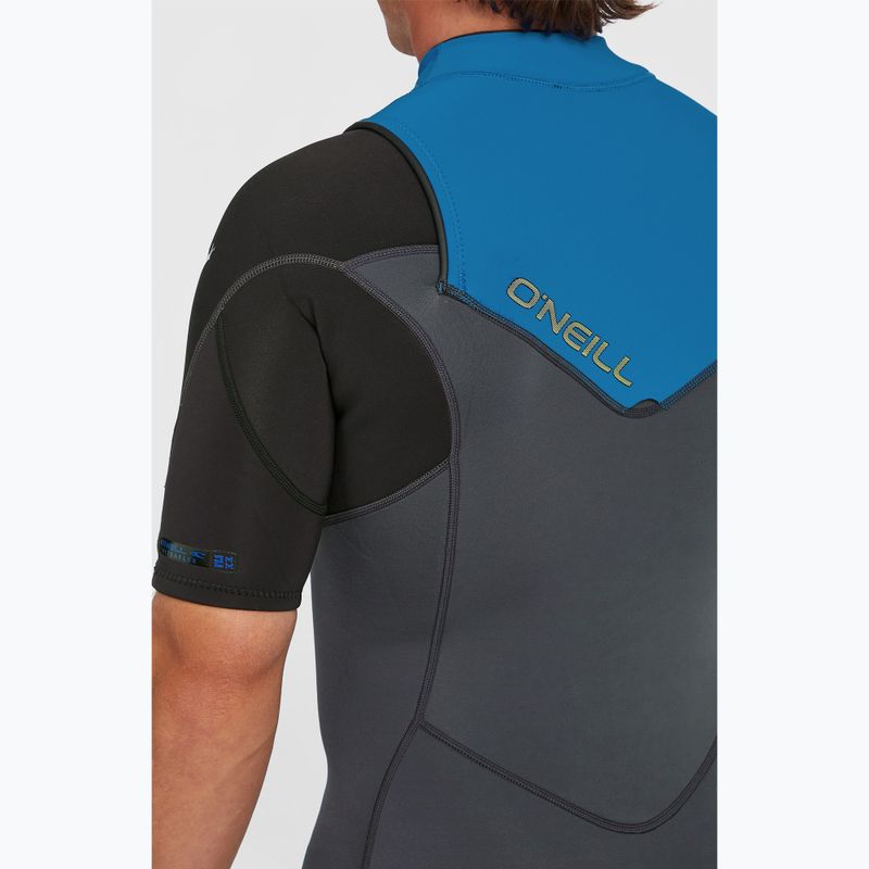 Férfi úszóhab O'Neill Hammer 2mm Chest Zip SS Spring graphite/black/ocean 7
