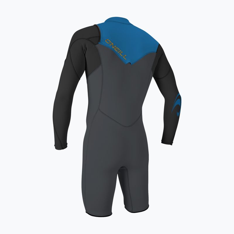 Férfi úszóhab O'Neill Hammer 2mm Chest Zip LS Spring graphite/black/ocean 2