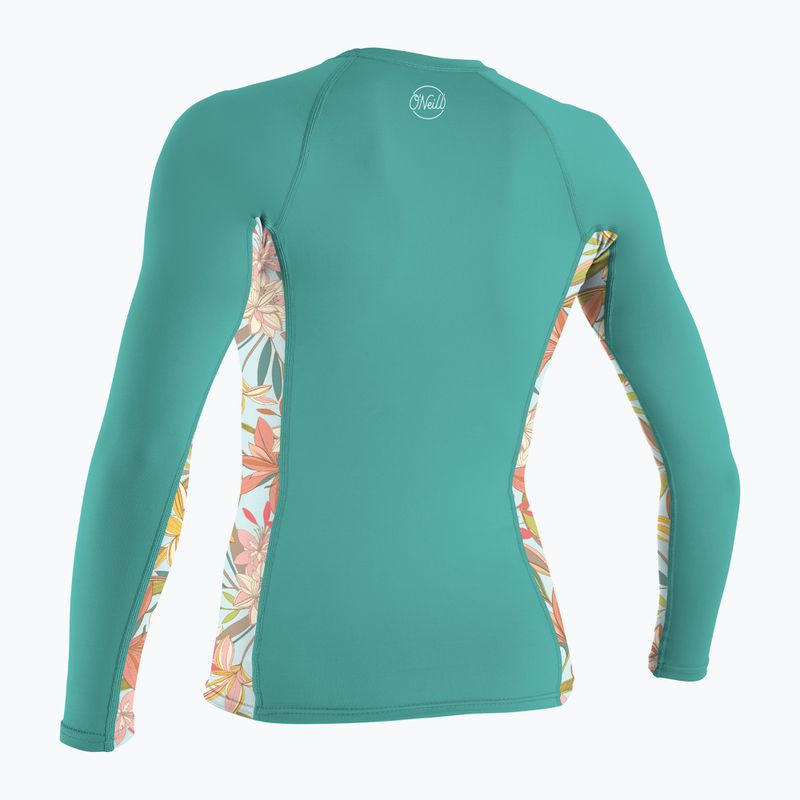 Női úszás hosszú ujjú O'Neill Side Print Rash Guard kanton/dalia 2