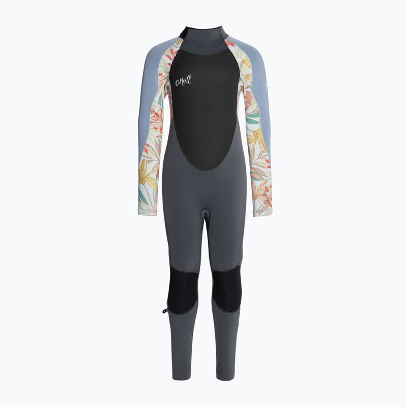 O'Neill Girls Epic 5/4 Back Zip Full grafit/dahlia/infinity gyermek úszószivacs 2