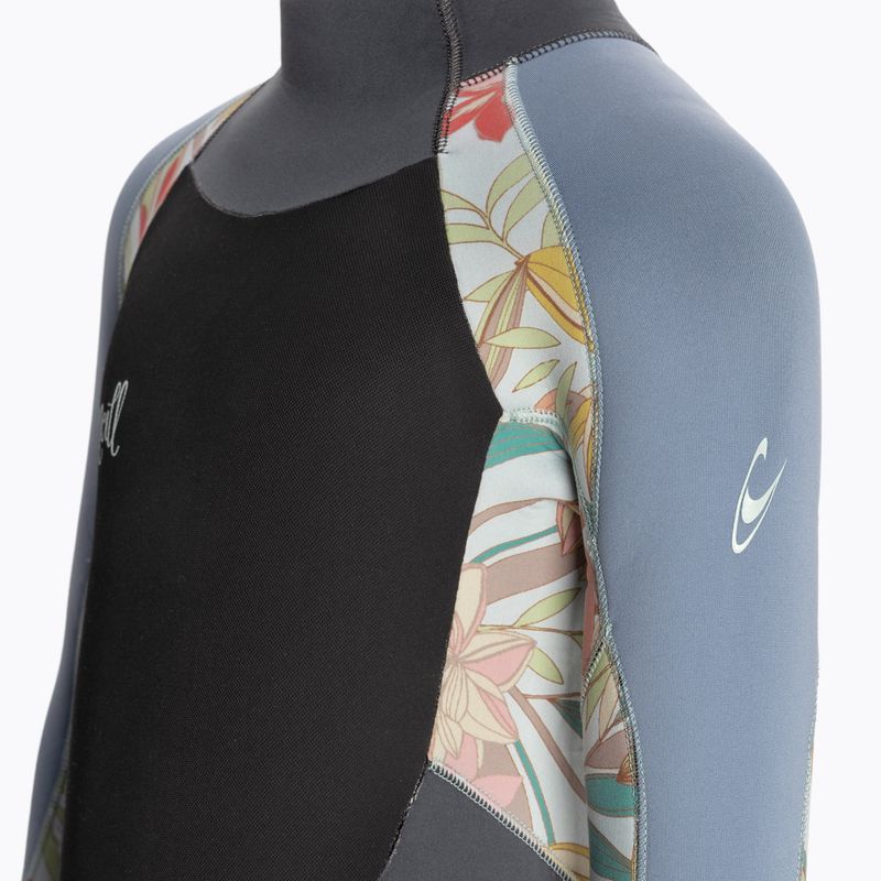 O'Neill Girls Epic 5/4 Back Zip Full grafit/dahlia/infinity gyermek úszószivacs 4