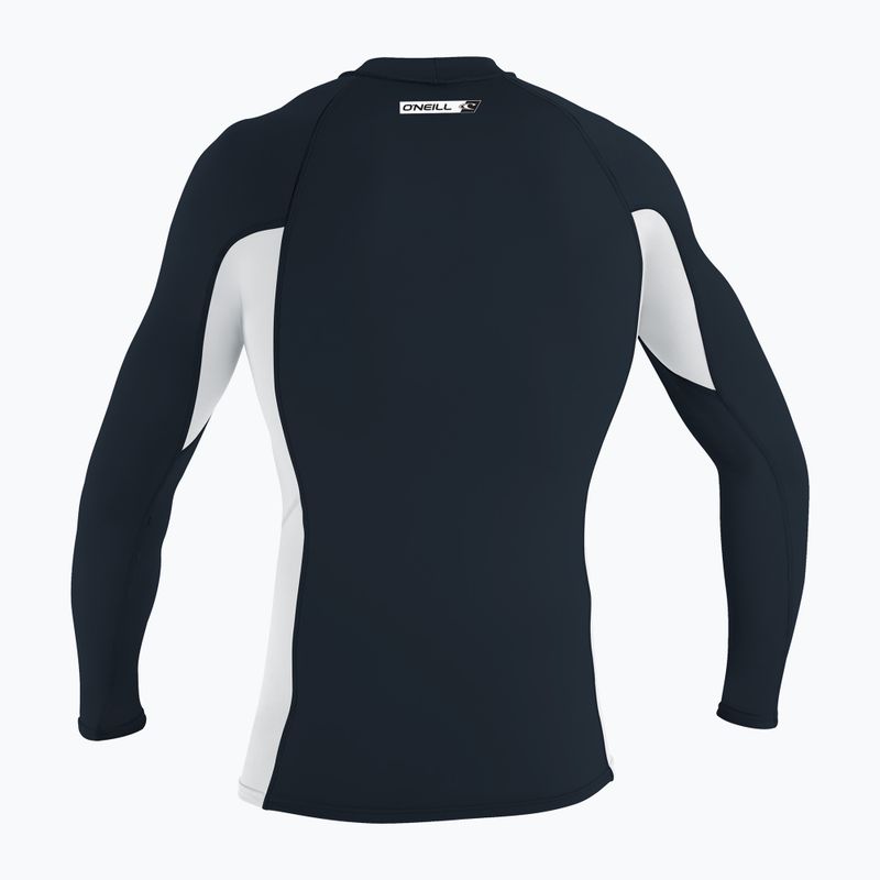 Férfi O'Neill Premium Skins Rash Guard pala/fehér/alacsony színű úszó hosszú ujjú ruha 2