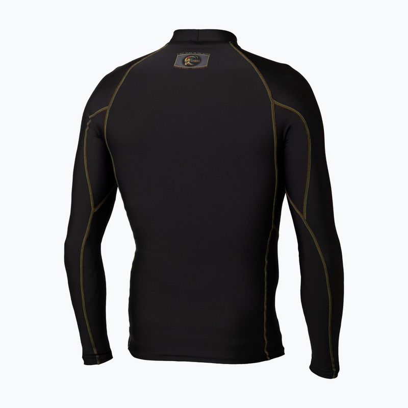 Férfi úszó hosszú ujjú felső O'Neill Trvlr Graphic Skins Rash Guard black/black/black:multi(rasta) 2