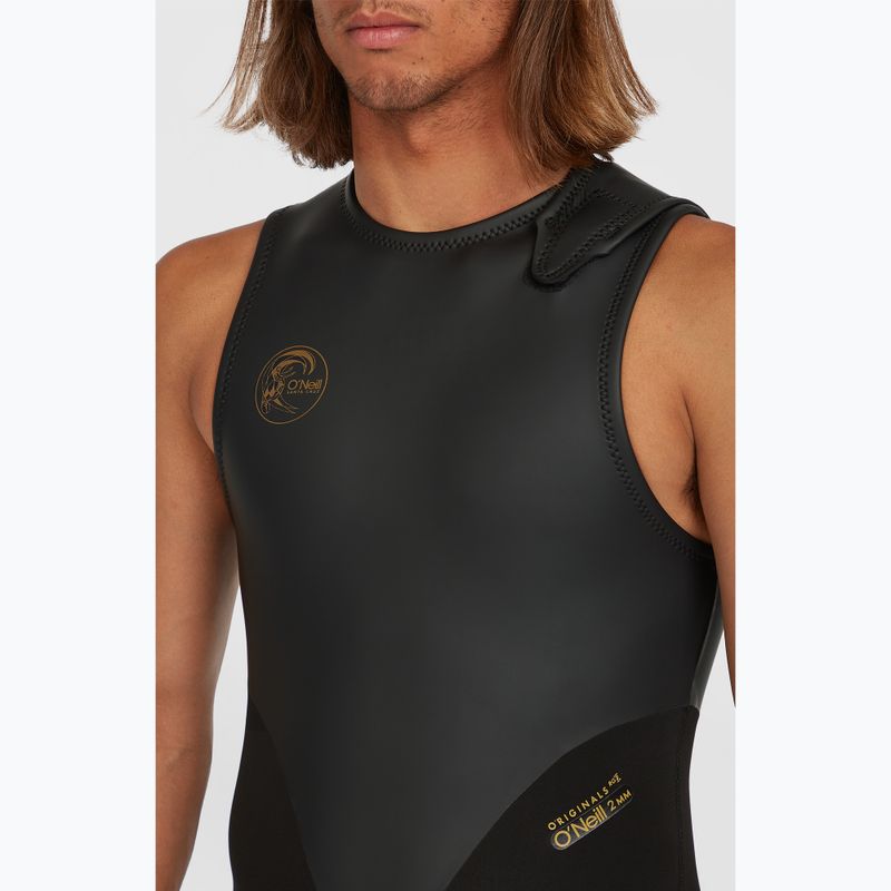 Férfi O'Neill O'Riginal 2 mm-es Long John fekete/fekete úszó búvárruha 3