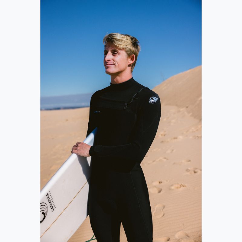 Férfi úszóruha O'Neill Epic 5/4 Chest Zip Full A05 black/black/black 7