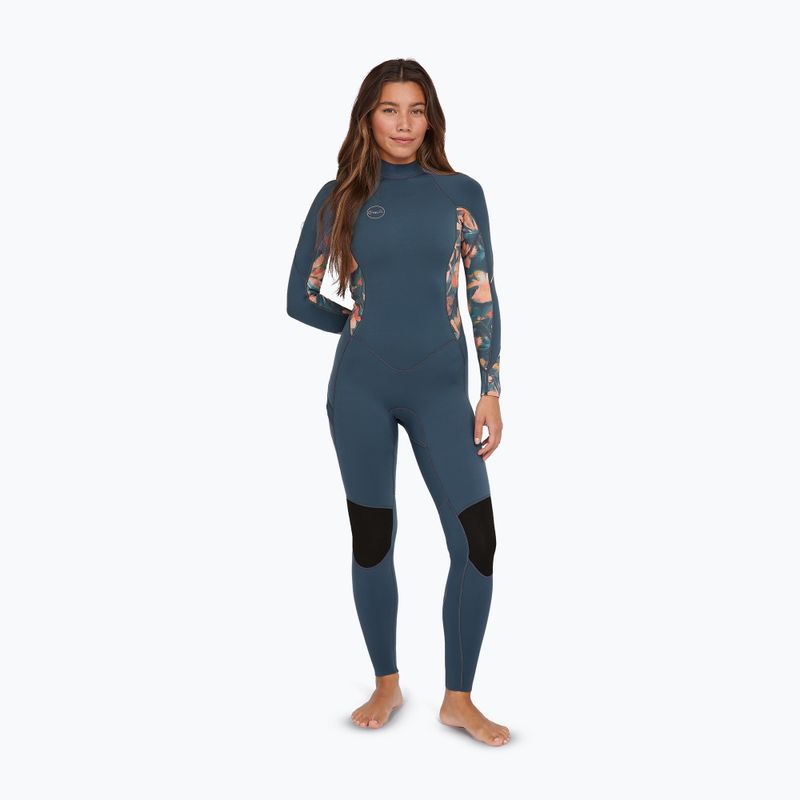 Női úszószivacs O'Neill Bahia 3/2 Back Zip Full copen blue/painted tropics/painted tropics