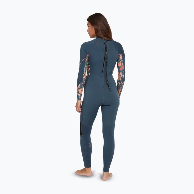 Női úszószivacs O'Neill Bahia 3/2 Back Zip Full copen blue/painted tropics/painted tropics 2