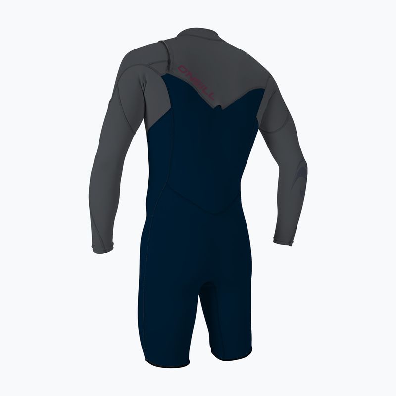 Férfi úszóhab O'Neill Hammer 2mm Chest Zip LS Spring abyss/graphite/graphite 2