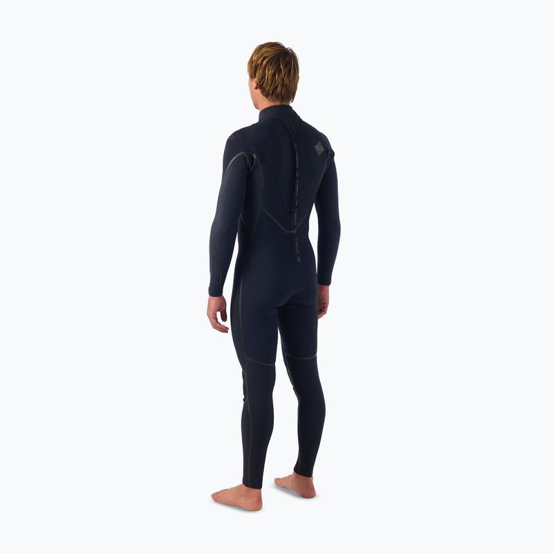 Férfi úszóruha O'Neill Hyperfreak Fire 4/3+ mm Back Zip Full black/black 4