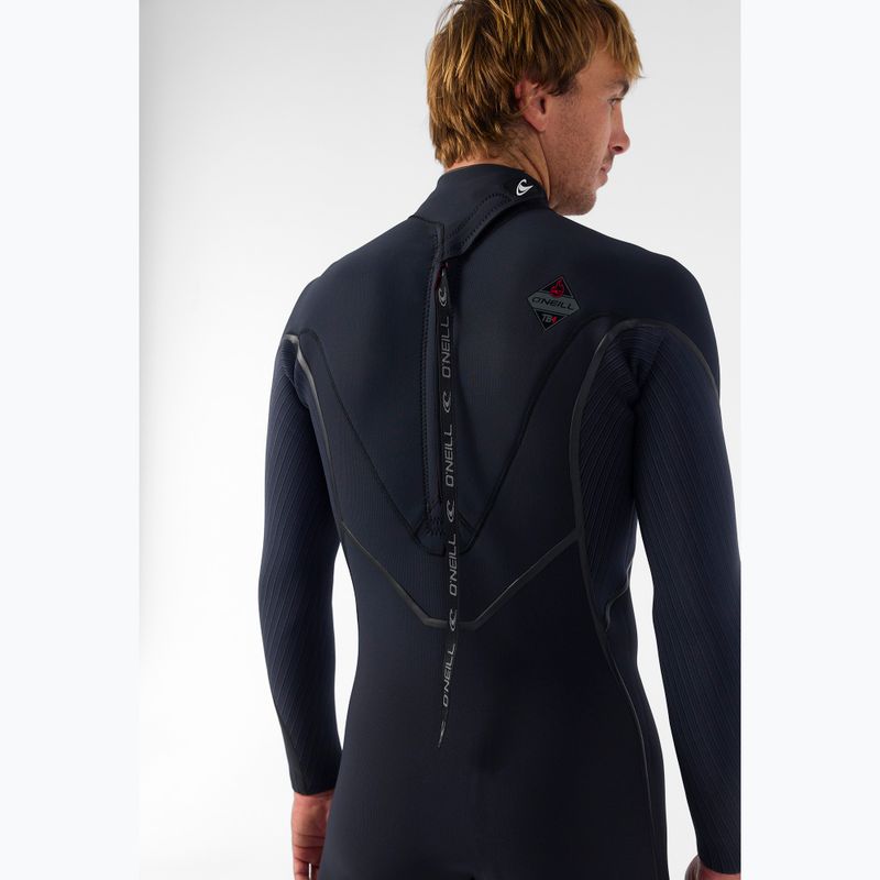 Férfi úszóruha O'Neill Hyperfreak Fire 4/3+ mm Back Zip Full black/black 5