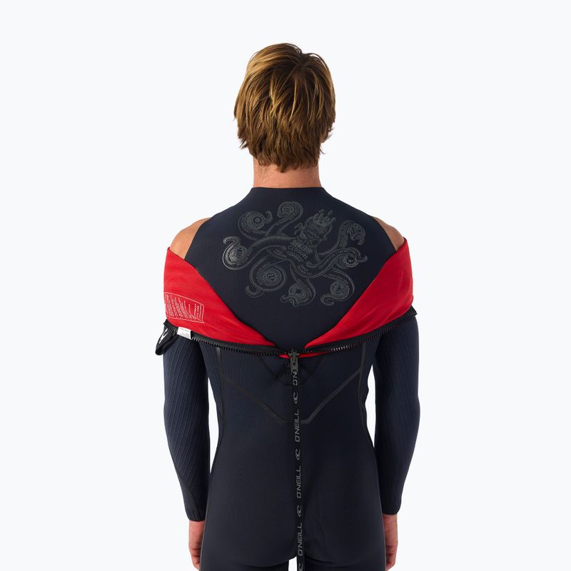 Férfi úszóruha O'Neill Hyperfreak Fire 4/3+ mm Back Zip Full black/black 7