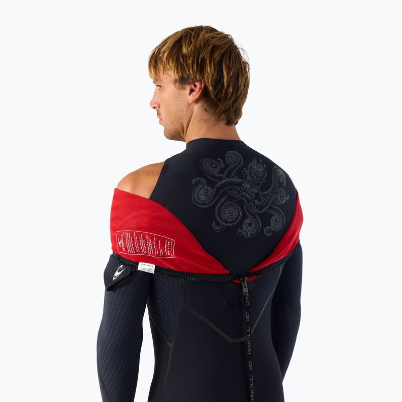 Férfi úszóruha O'Neill Hyperfreak Fire 4/3+ mm Back Zip Full black/black 8